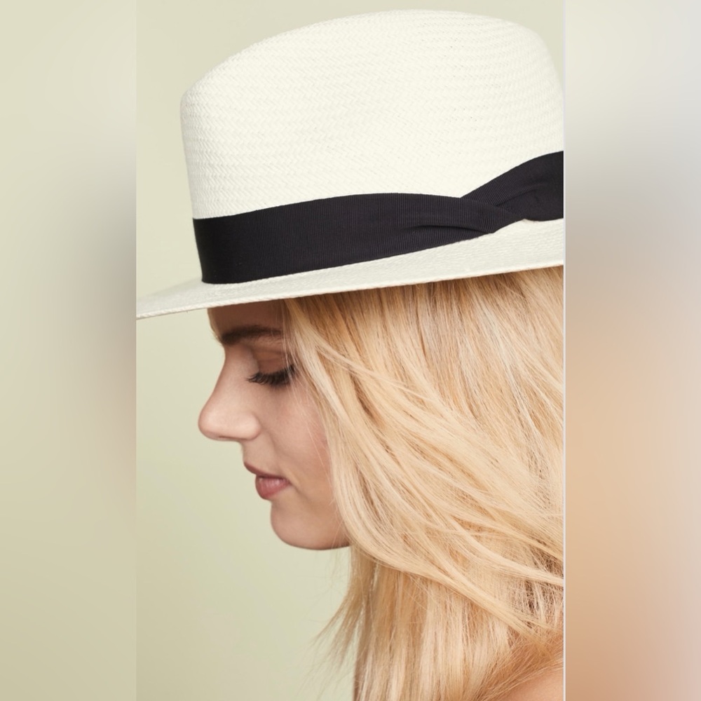 rag & bone Cream and Black Women's Hat NWOT - Picture 4 of 11